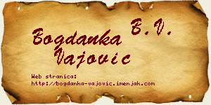 Bogdanka Vajović vizit kartica